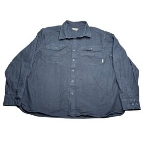 Eddie‎ Bauer Mens XL Button Up Flannel Shirt Long Sleeve 100% Cotton Workwear